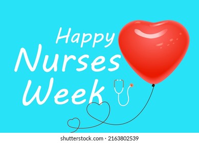 National Nurses Week Post Card. Vector Illustration
