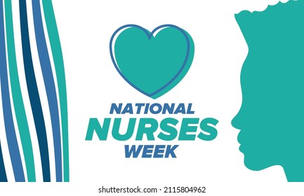 National Nurses Week. Thank you nurses. Medical and health care concept. Fighters against viruses and diseases. In honour of the doctors. Celebrated annual in United States. Vector illustration poster