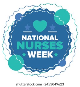 National Nurses Week. Thank you nurses. Medical and health care concept. Fighters against viruses and diseases. In honour of the doctors. Celebrated annual in United States. Vector illustration poster