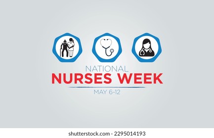 National Nurses Week Tribute with Vector Illustration - Commemorating the Role of Nurses in Healthcare
