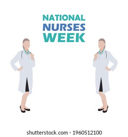 National Nurses Week ,Vector Illustration.