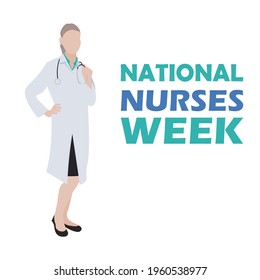 National Nurses Week ,Vector Illustration.