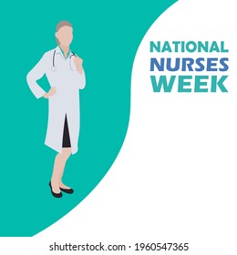 National Nurses Week ,Vector Illustration.