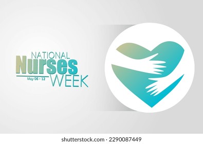 National nurses week vector illustration, suitable for web banner poster or card campaign