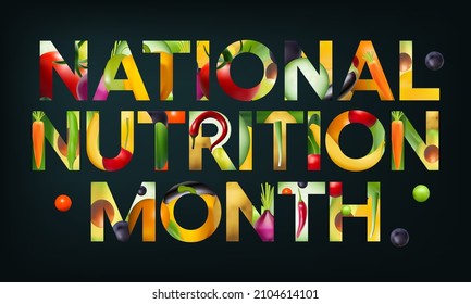 1,157 National nutrition month Images, Stock Photos & Vectors ...