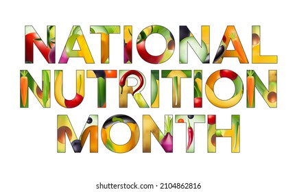 783 National nutrition month Stock Illustrations, Images & Vectors ...