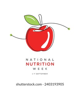 National Nutrition Week, from 1st to 7th September.
