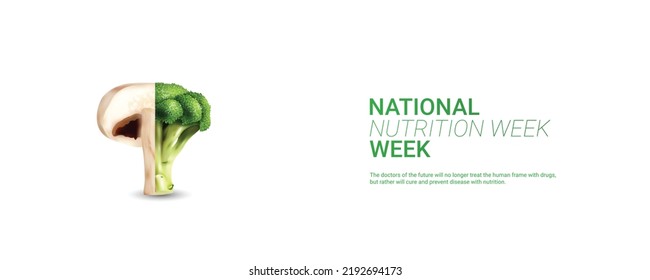 National Nutrition Week Design creative Illustration