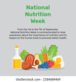 National Nutrition Week Illustration Design