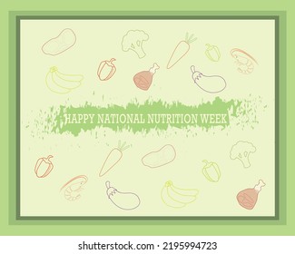 National nutrition week social media template.