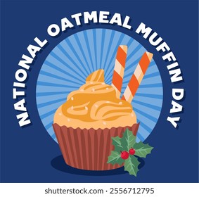 national oatmeal muffin day with delicious oatmeal muffins