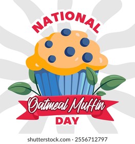 national oatmeal muffin day with delicious oatmeal muffins