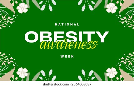 National obesity awareness week holiday concept