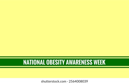National obesity awareness week holiday concept