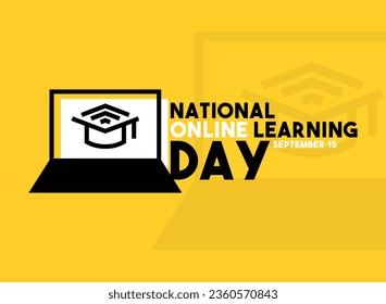 National Online Learning Day. September 15. Eps 10.