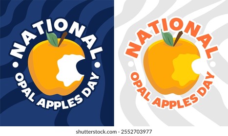 national opal apples day with yellow opal apple