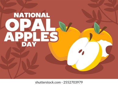 national opal apples day with yellow opal apple