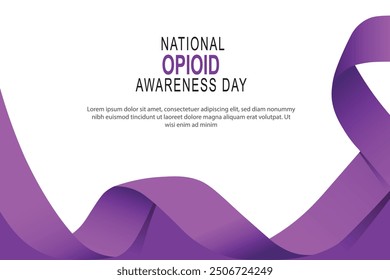 National Opioid Awareness Day background. Vector illustration.