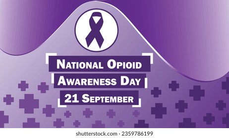 National Opioid Awareness Day vector banner design. Happy National Opioid Awareness Day modern minimal graphic poster illustration.