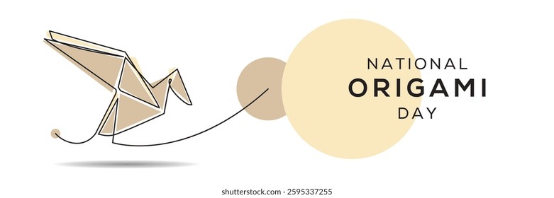 National origami day, Vector illustration.