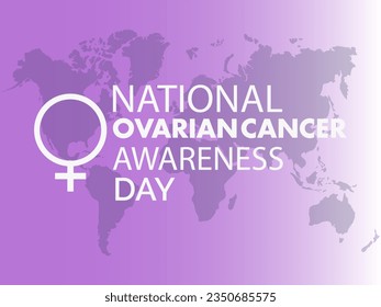 National Ovarian Cancer Awareness Day Strengthens Advocacy, Support, and Early Detection Efforts. Shining Light on Silent Fighters vector illustration banner template.