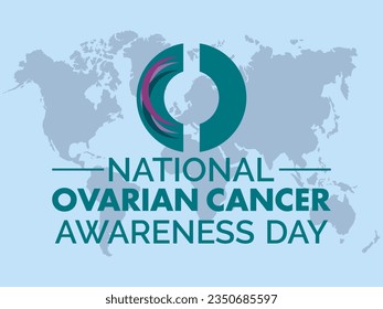 National Ovarian Cancer Awareness Day Strengthens Advocacy, Support, and Early Detection Efforts. Shining Light on Silent Fighters vector illustration banner template.