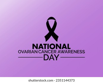 National Ovarian Cancer Awareness Day Strengthens Advocacy, Support, and Early Detection Efforts. Shining Light on Silent Fighters vector illustration banner template.