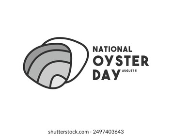 National Oyster Day. August 5. Eps 10.