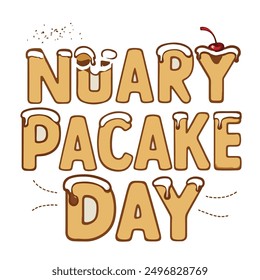 Diseño de Vector del Día Nacional del Panqueque