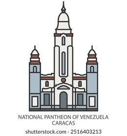 National Pantheon of Venezuela, Caracas. Travel icon