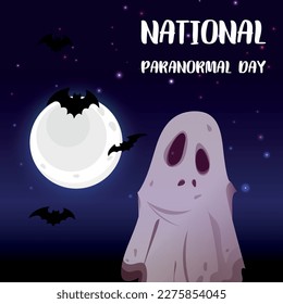 National Paranormal Day. Design suitable for greeting card poster and banner