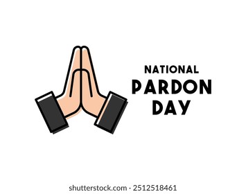 National Pardon Day. White background. Eps 10.