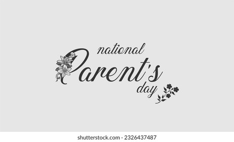 national parents day, background template Holiday concept