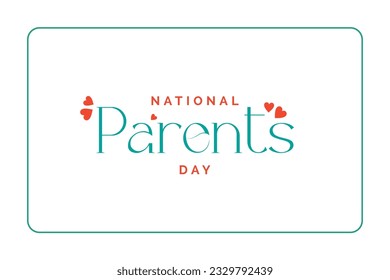 national parents day, background template Holiday concept