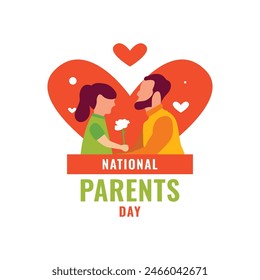 National Parents Day Vector Design Illustration