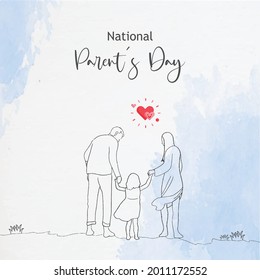 
National Parent's Day, Vector Illustration Design.