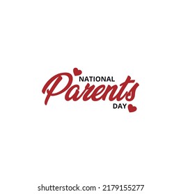 National Parents Day Vector Illustration