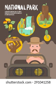 National park - vector