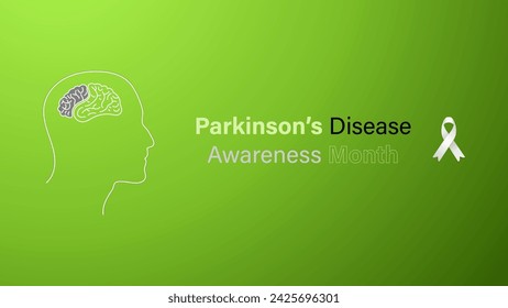 National Parkinson's Disease Awareness Month vector design