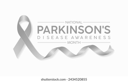 National Parkinson's Disease Awareness Month jedes Jahr im April, Vektor-Banner, Flyer, Poster und Social-Media-Vorlage Design.