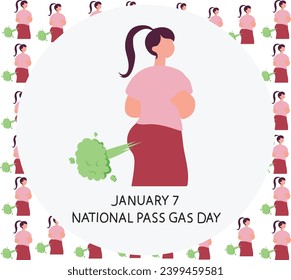 National pass gas day 7 january vector
