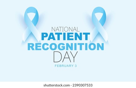 National Patient Recognition Day. background, banner, card, poster, template. Vector illustration.