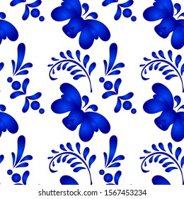 National pattern floral seamless background. Traditional ethic texture.
