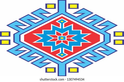 National patterns, ornaments for embroidery