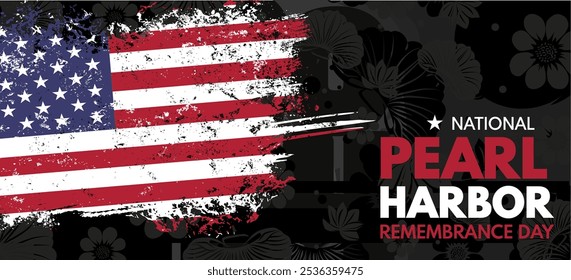  National Pearl Harbor Remembrance- banner, poster, vector background