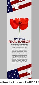National Pearl Harbor Remembrance Day vector illustration. Suitable for greeting card, poster and banner.