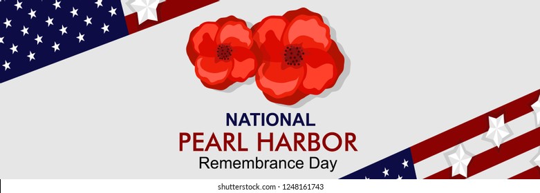 National Pearl Harbor Remembrance Day vector illustration. Suitable for greeting card, poster and banner.