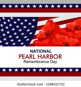 National Pearl Harbor Remembrance Day vector illustration. Suitable for greeting card, poster and banner.