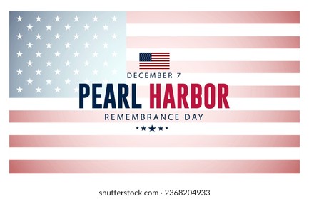 National Pearl Harbor Remembrance Day December 7 background Vector Illustration 