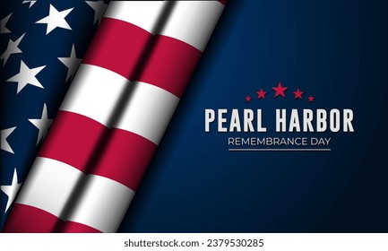National Pearl Harbor Remembrance Day December 7 background Vector Illustration 